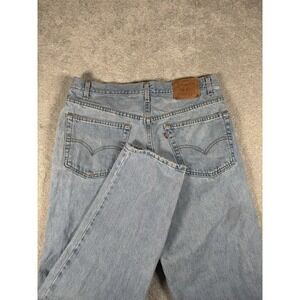 Vintage Levi's 550 Jeans Made in USA 38x32 Relaxed Fit Dad Men's Red Tab Y2K 00